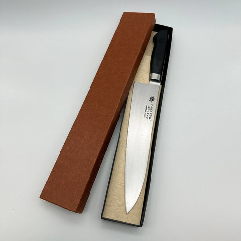 堺孝行 イノックス抗菌カラー 8A鋼 牛刀 POM樹脂 抗菌ハンドル(ブラック)1